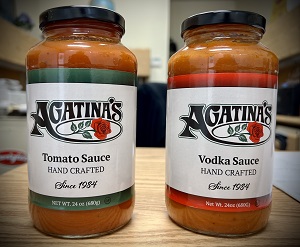 Agatina's Sauce 1 jar Tomato and 1 jar Vodka Sauce 24 oz each